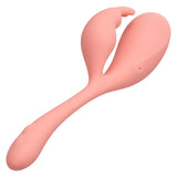 Elle Liquid Silicone Bunny Vibrator in Soft Pink with 10 Vibration Functions and Flexible Body > Vibrators > Ladies > Rabbit - Tophatter Daily Deals