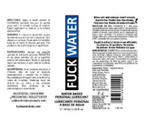 Fuck Water Water-Based Lubricant – Long-Lasting 2 Fl Oz Lubricant > Lube > Water Based - Tophatter Daily Deals