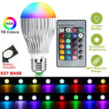 9W LED Light Bulb E27 RGB Lamp Indoor Lighting - Tophatter Daily Deals