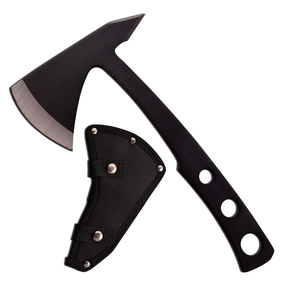 9.5" Black Tactical Axe Tomahawk Hatchet Throwing Knife Collectible Weapons - Tophatter Daily Deals