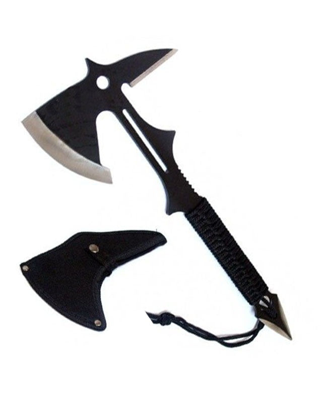 Full Tang Survival Tomahawk Throwing Axe Hatchet Tactical Hunting Knife - TOPHATTER'S ARMORY DEALS Collectible Weapons - Tophatter Daily Deals