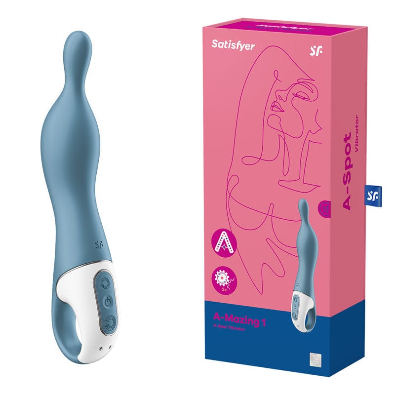 A-mazing 1 Vibrator Blue for Precise A-Spot Stimulation > Sex Toys For Ladies > G-Spot Vibrators - Tophatter Daily Deals