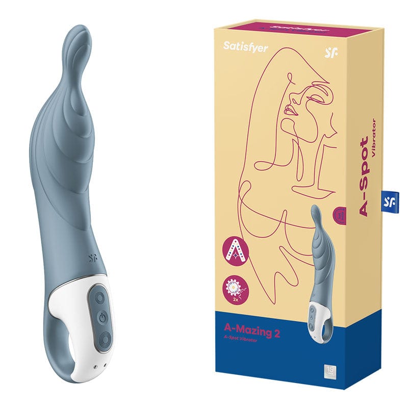 A-mazing 2 Vibrator Grey for A-Spot Stimulation 10 Inch > Sex Toys For Ladies > G-Spot Vibrators - Tophatter Daily Deals
