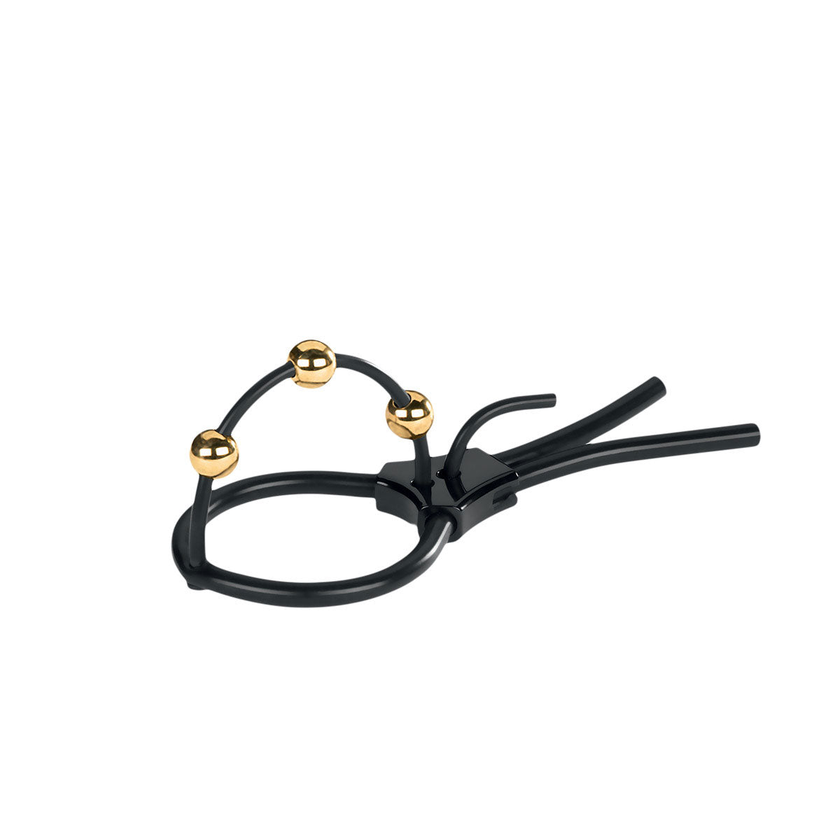 Mystim Pearly Pete - Corona Strap with Golden Balls - Tophatter Daily Deals