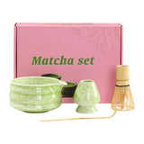 Matcha Set Ceramic Bowl With Bamboo Whisk Traditional Set A - Tophatter Daily Deals