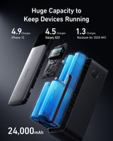 Anker 737 Power Bank (PowerCore 24K) Batteries & Power Accessories - Tophatter Daily Deals