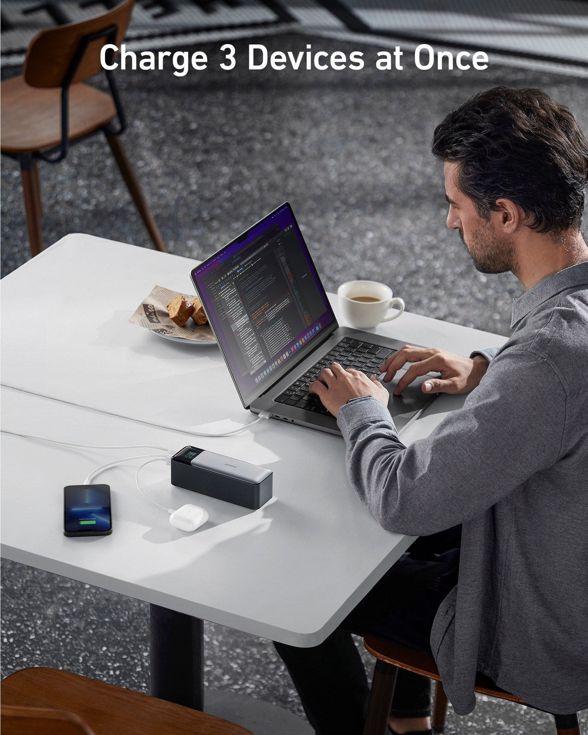 Anker 737 Power Bank (PowerCore 24K) Batteries & Power Accessories - Tophatter Daily Deals