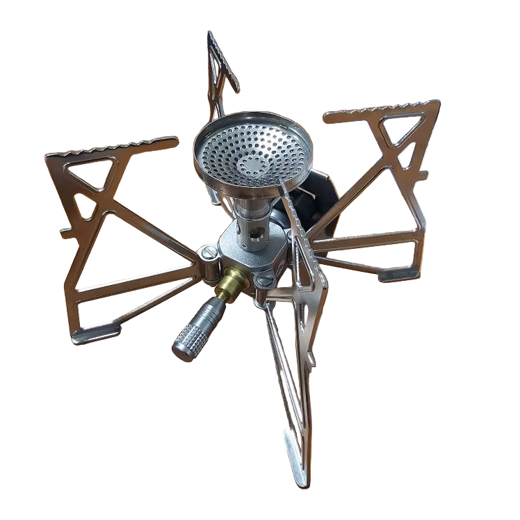 Butterfly Folding Gas Stove Silver Camp Cooking - Tophatter Daily Deals
