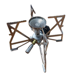 Butterfly Folding Gas Stove Silver Camp Cooking - Tophatter Daily Deals
