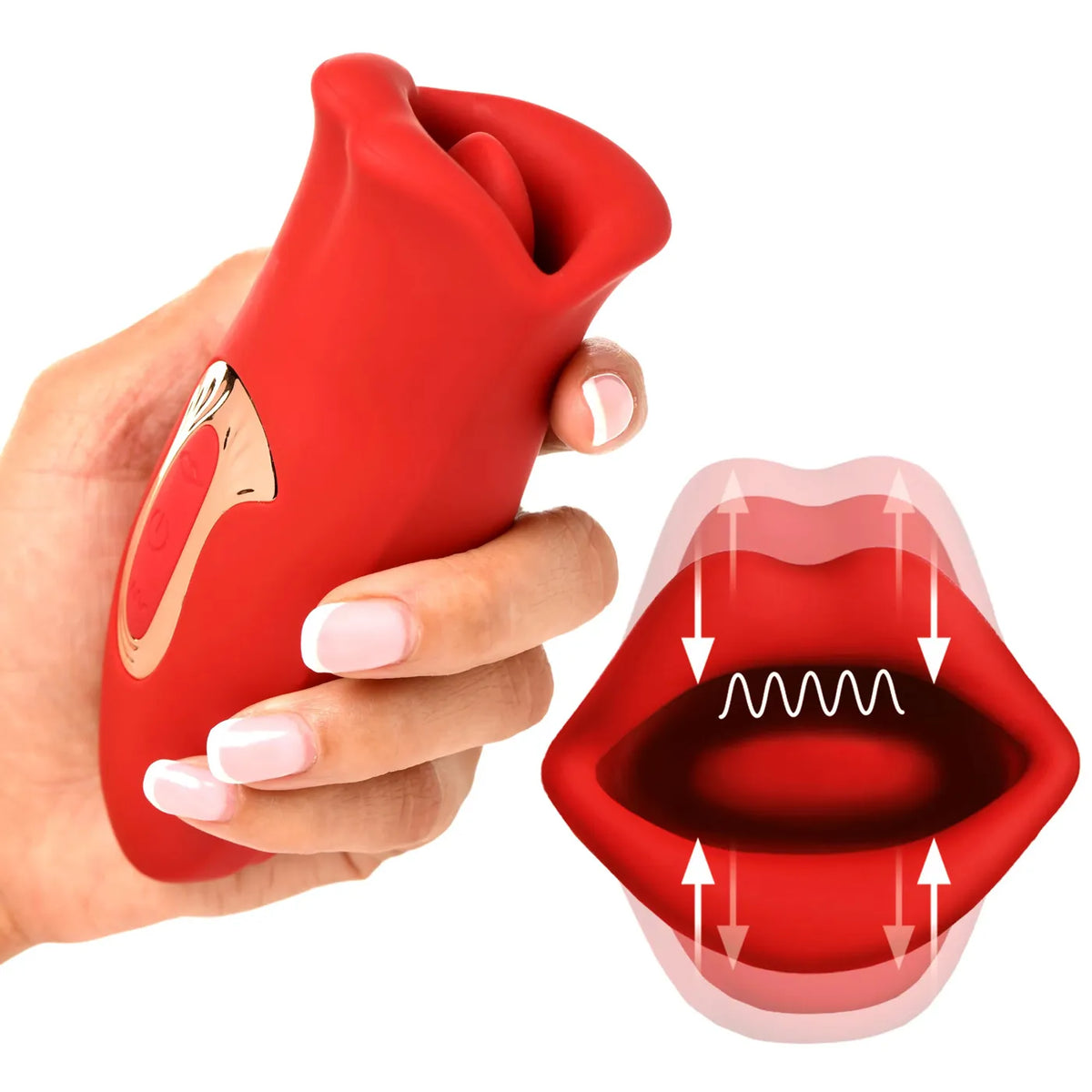 Lickgasm Kiss and Tell Mini – Vibrating Clitoral Stimulator > Sex Toys For Ladies > Clitoral Vibrators and Stimulators - Tophatter Daily Deals