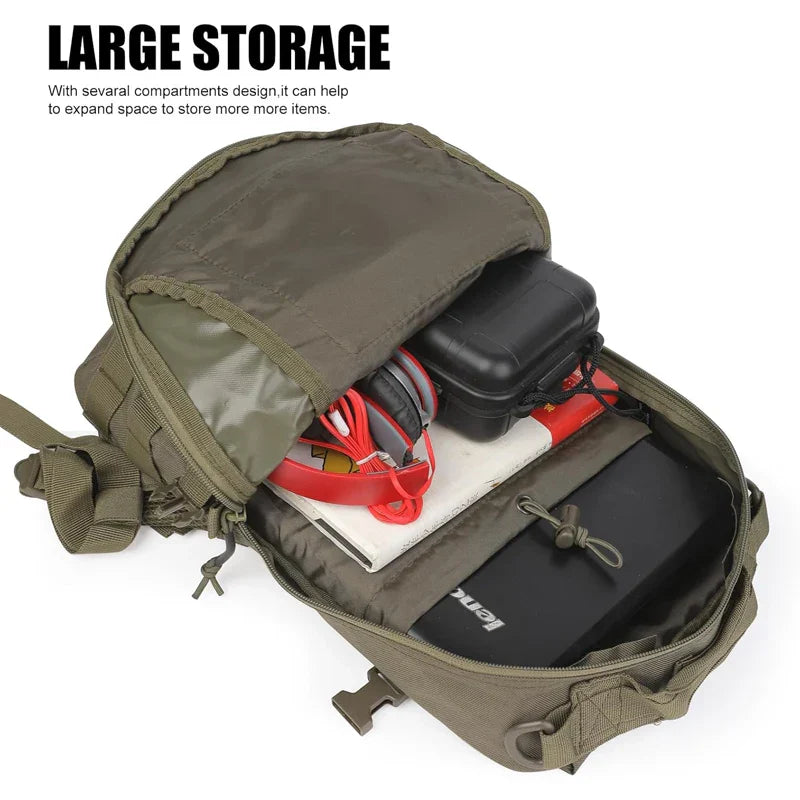 Waterproof Tactical Backpack Molle Rucksack Green Backpacks - Tophatter Daily Deals