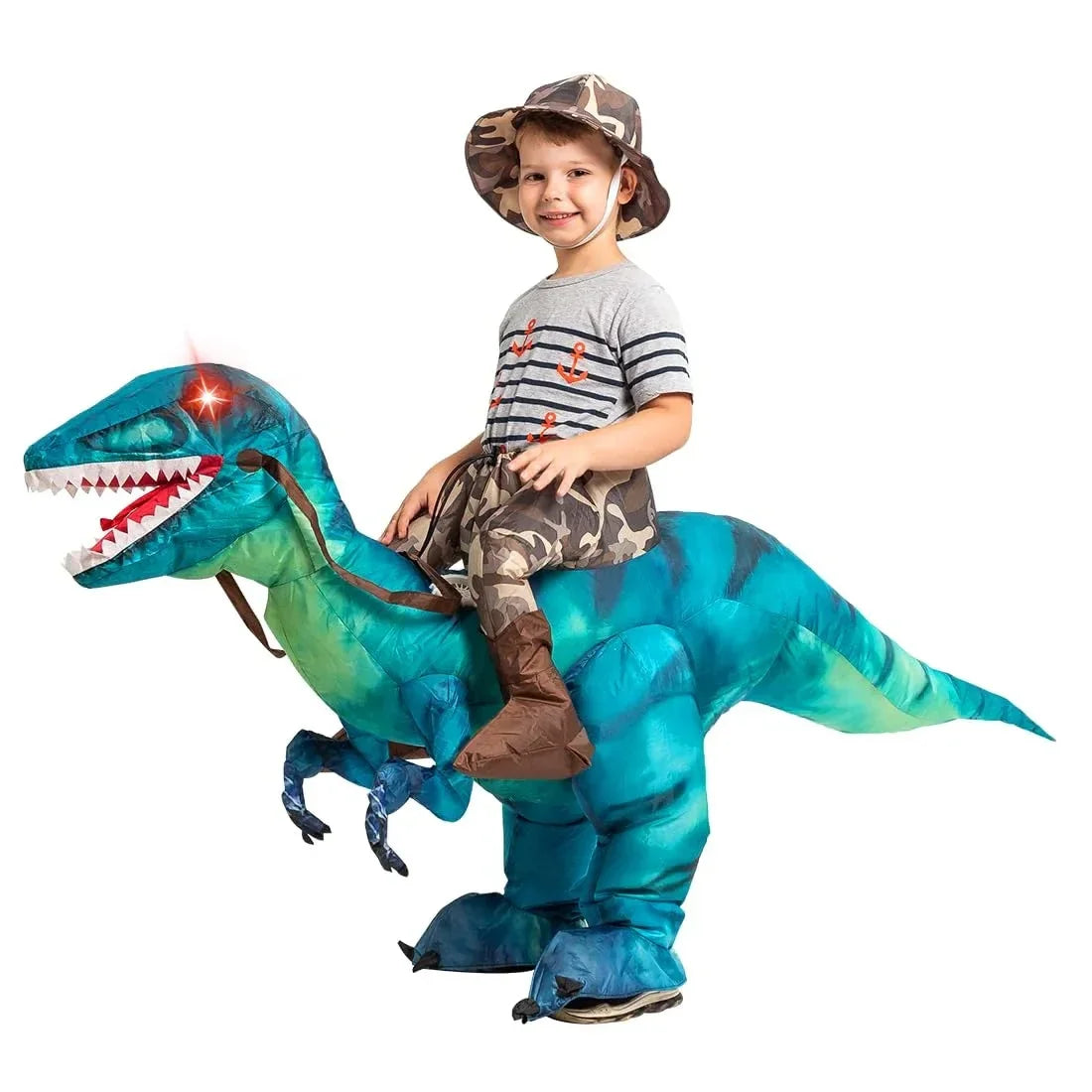 Lightweight Kids Inflatable Dinosaur Costume - Riding T Rex Dinosaur - Tophatter Daily Deals
