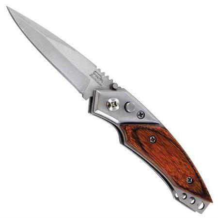 Rosewood Automatic Knife Small w/ Safety Lock Knife-Auto - Tophatter Daily Deals