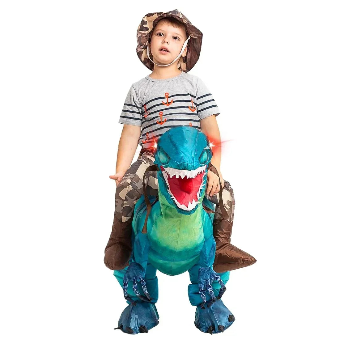 Lightweight Kids Inflatable Dinosaur Costume - Riding T Rex - Tophatter Daily Deals