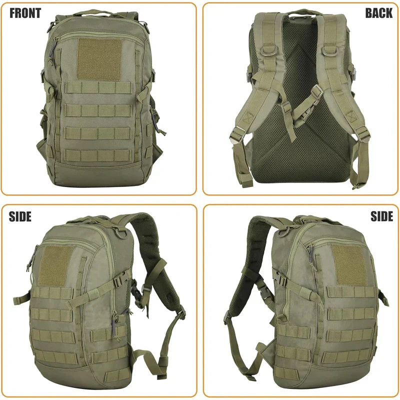 Waterproof Tactical Backpack Molle Rucksack Green Backpacks - Tophatter Daily Deals
