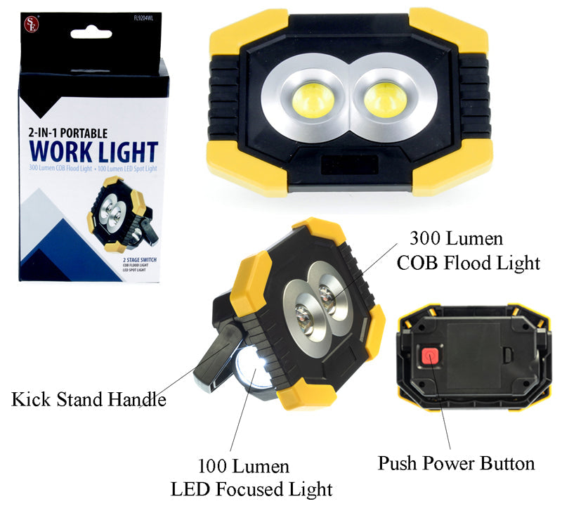 400 Lumen COB Work Light - Tophatter Daily Deals
