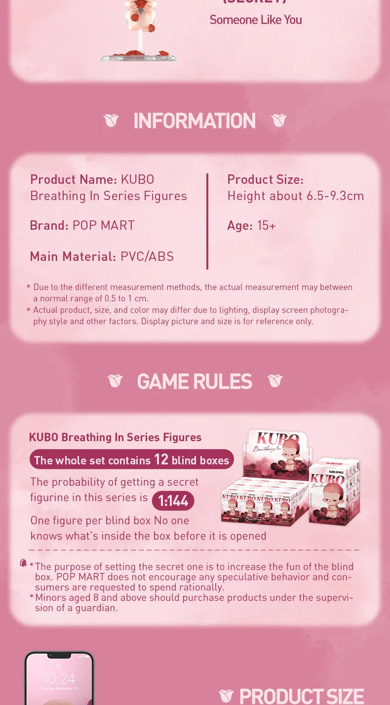 Genuine Pop Mart Kubo Breathing In Series Figures Blind Box Mythical - Tophatter Daily Deals