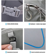 12L Waterproof Mountaineering Backpack Grey Backpacks - Tophatter Daily Deals