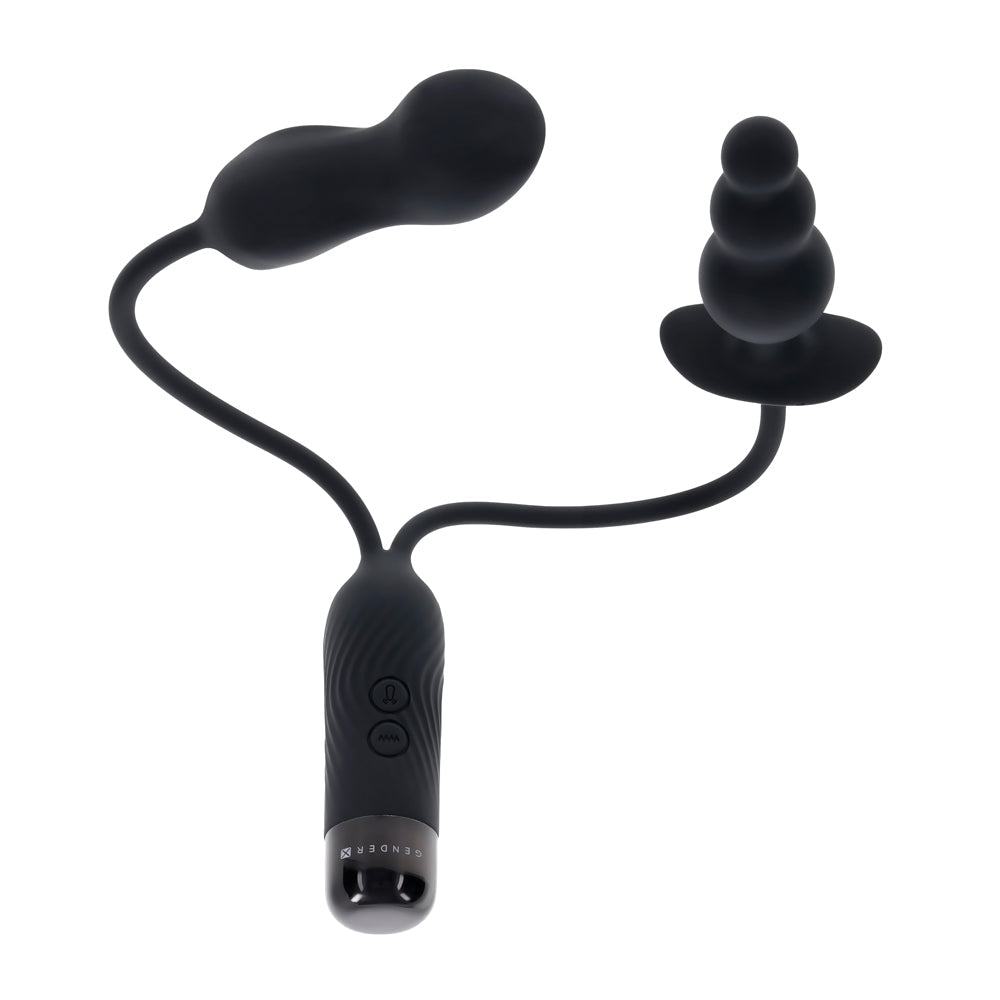 Gender X Double My Pleasure – Rechargeable Dual Motor Vibrator > Vibrators > Unconventional - Tophatter Daily Deals