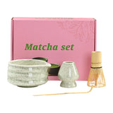 Matcha Set Ceramic Bowl With Bamboo Whisk Traditional Set B - Tophatter Daily Deals