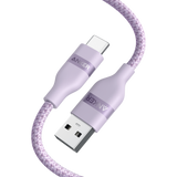 Anker USB-A to USB-C Cable (3 ft / 6 ft, Upcycled-Braided) Violet 3 ft Batteries & Power Accessories - Tophatter Daily Deals