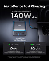 Anker Prime TB5 Docking Station (14-in-1, 8K, Thunderbolt 5 ) USB Hubs & Docking Stations - Tophatter Daily Deals