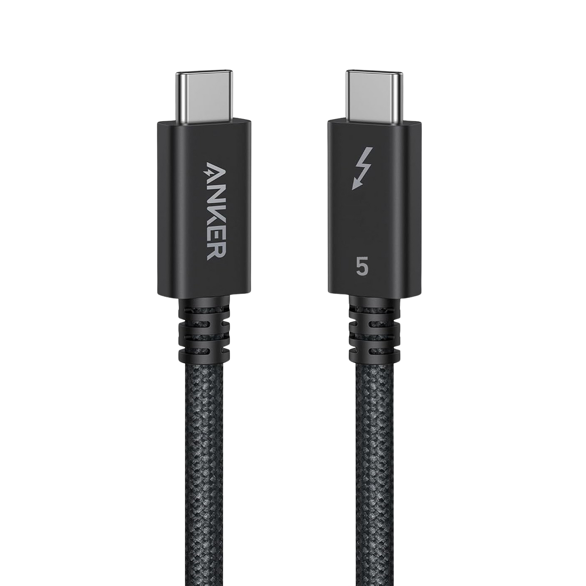Anker Prime Thunderbolt 5 Cable (3.3 ft / 1.7 ft, 80 Gbps, 240W) 3.3 ft Black Batteries & Power Accessories - Tophatter Daily Deals