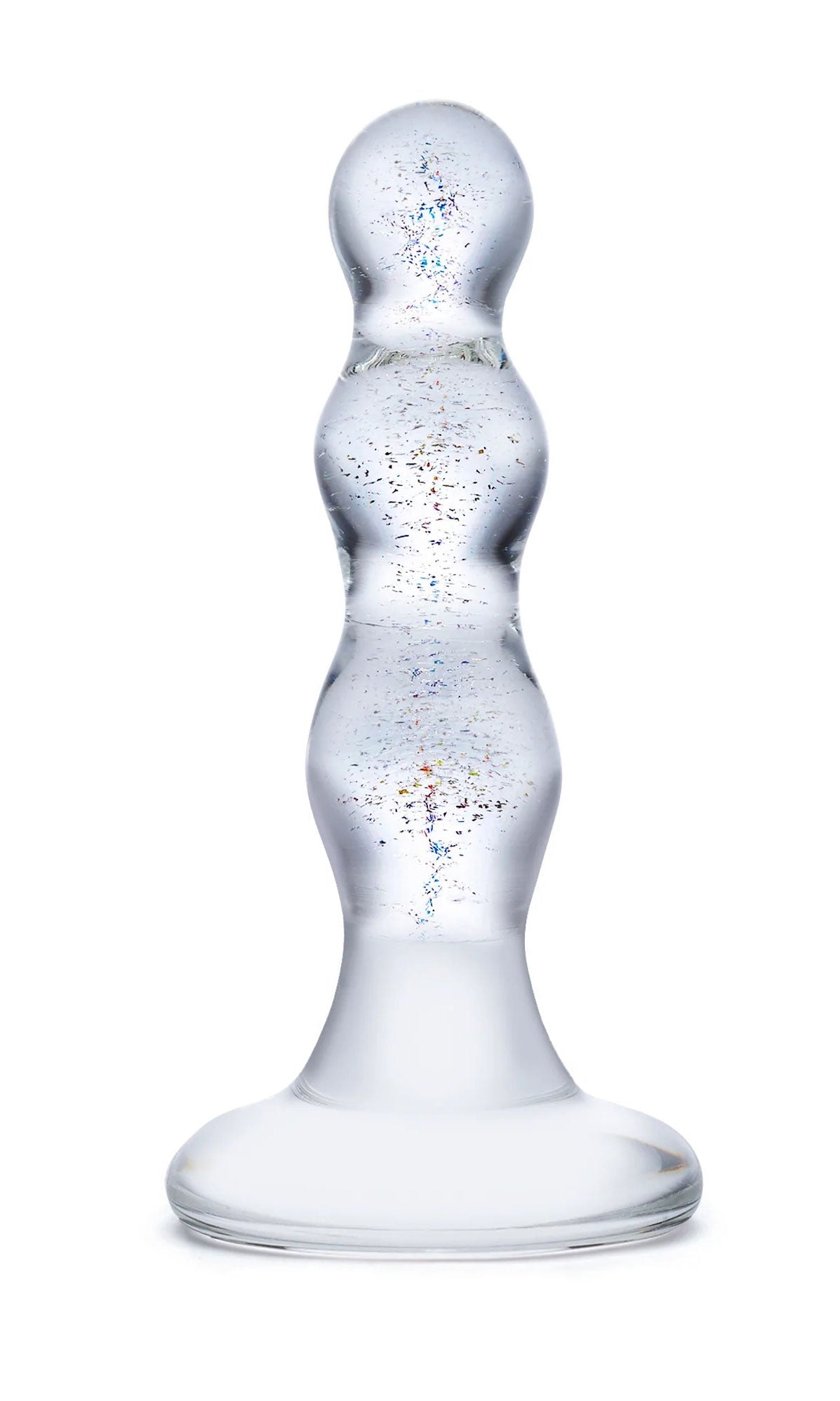 Glas 4 Inch Triple Play Beaded Clear Glass Butt Plug > Glass > Toys - Tophatter Daily Deals