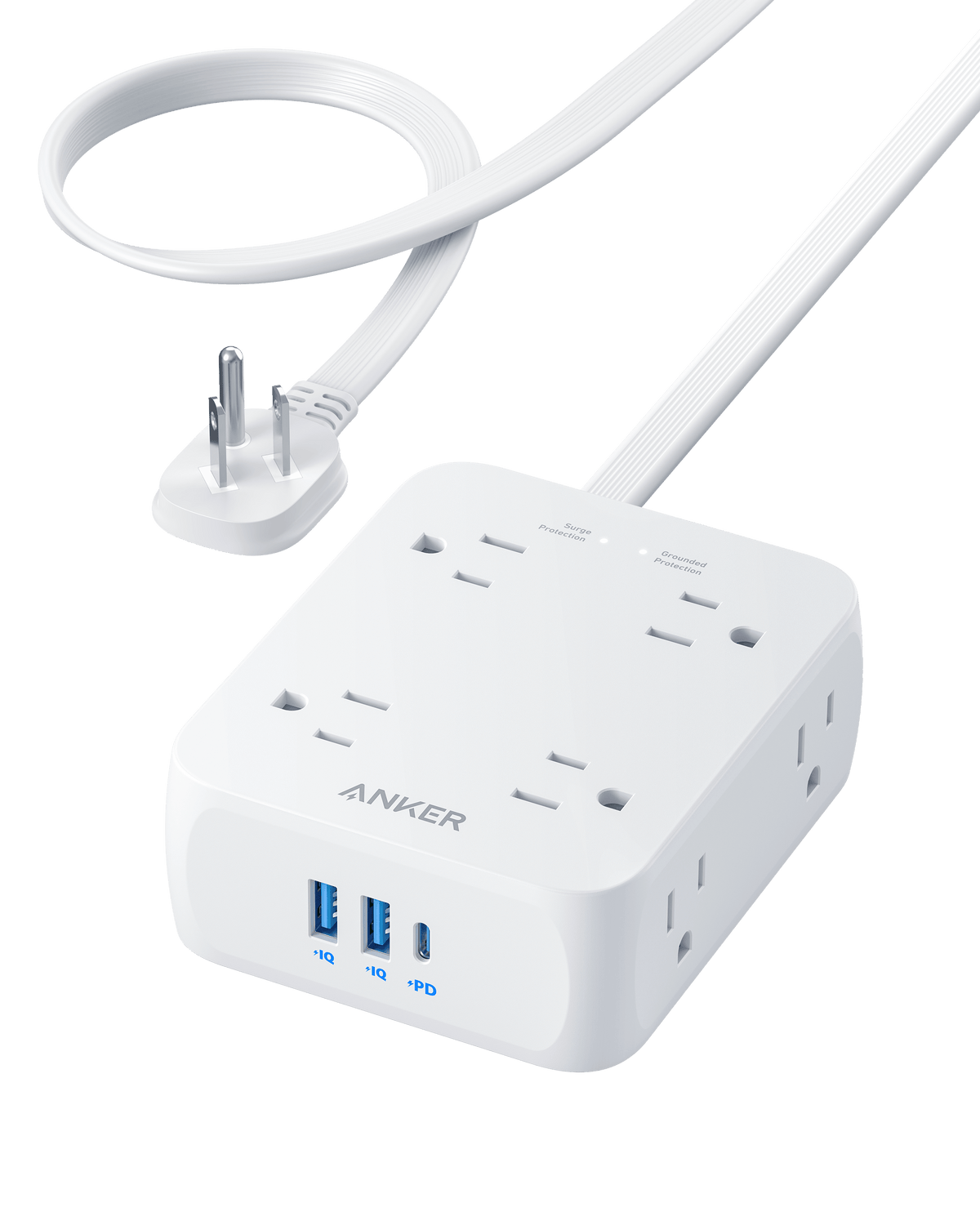 Anker 341 USB Power Strip White Batteries & Power Accessories - Tophatter Daily Deals