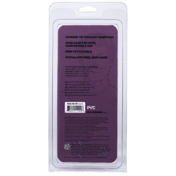 Classic Smooth Butt Plug Small Black > Anal Range > Butt Plugs - Tophatter Daily Deals