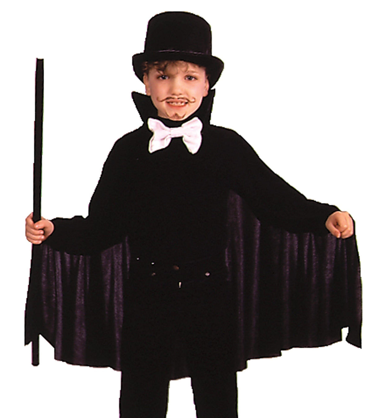 26" Black Cape with Collar Costume Capes & Cloaks - Tophatter Daily Deals