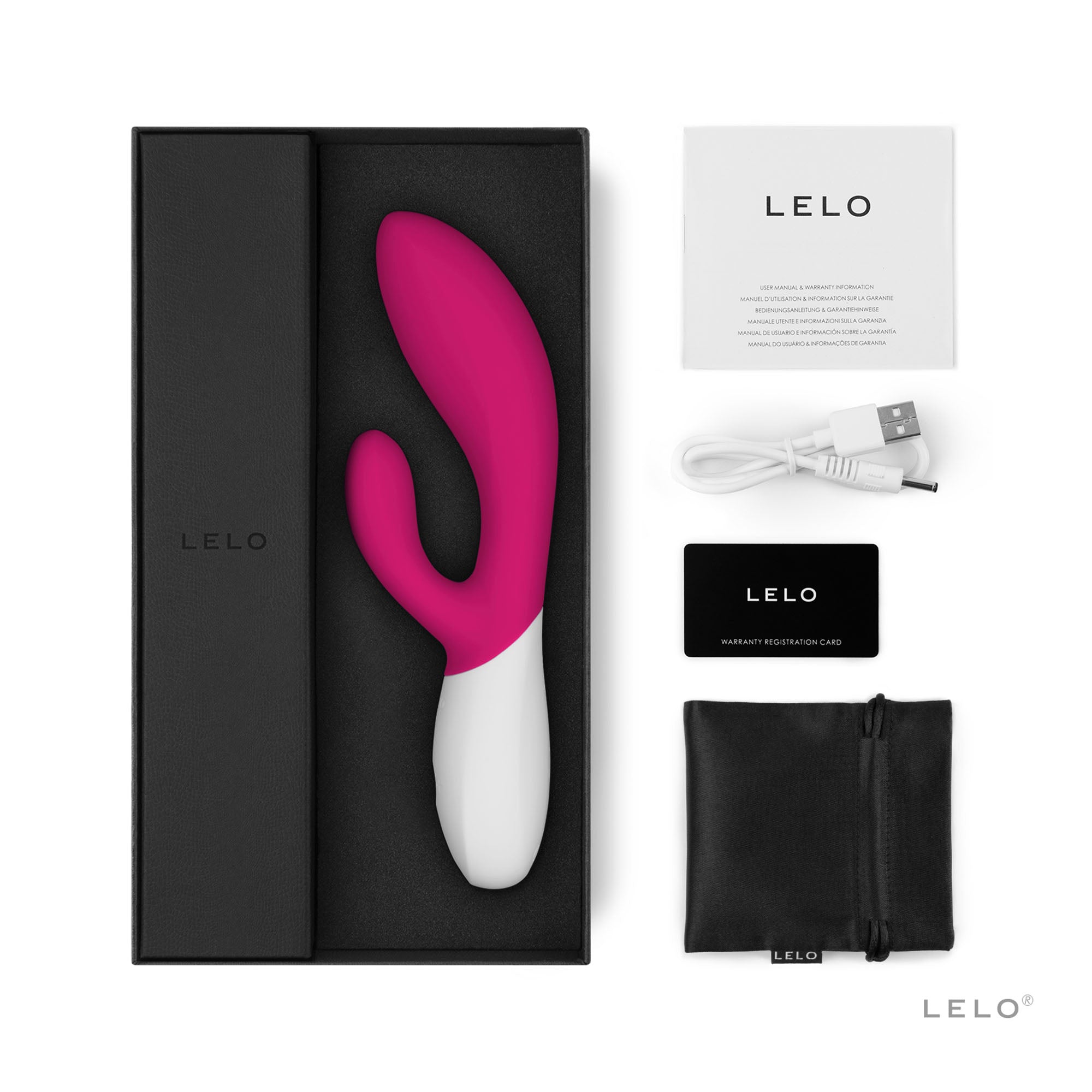 Lelo Ina Wave 2 Luxury Rechargeable Vibe Cerise > Sex Toys For Ladies > G-Spot Vibrators - Tophatter Daily Deals