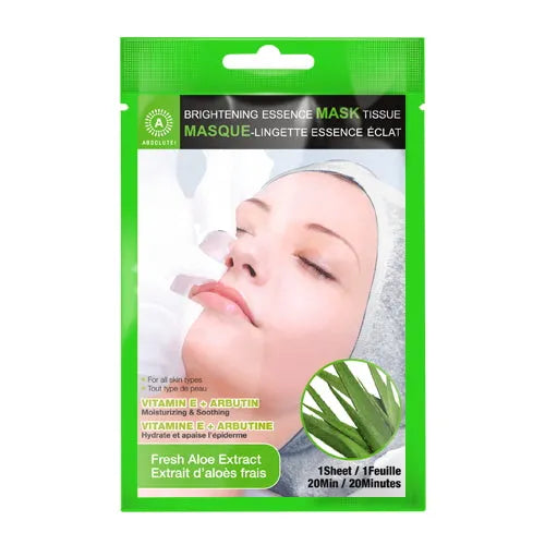 ABSOLUTE Brightening Essence Mask Fresh Aloe 0 Essence Mask - Tophatter Daily Deals