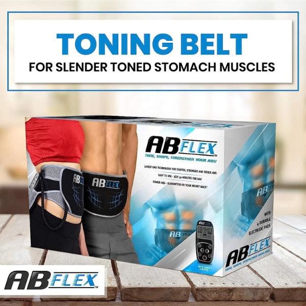 Stomach Toner Belt - ABFLEX Ab Toning Belt and Ab Stimulator for Slender Toned Stomach Muscles Health Care - Tophatter Daily Deals