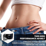 Stomach Toner Belt - ABFLEX Ab Toning Belt and Ab Stimulator for Slender Toned Stomach Muscles Health Care - Tophatter Daily Deals