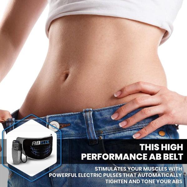 Stomach Toner Belt - ABFLEX Ab Toning Belt and Ab Stimulator for Slender Toned Stomach Muscles Health Care - Tophatter Daily Deals