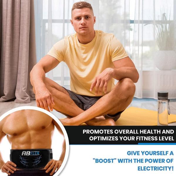 Stomach Toner Belt - ABFLEX Ab Toning Belt and Ab Stimulator for Slender Toned Stomach Muscles Health Care - Tophatter Daily Deals