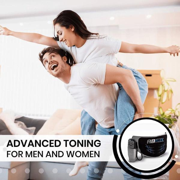 Stomach Toner Belt - ABFLEX Ab Toning Belt and Ab Stimulator for Slender Toned Stomach Muscles Health Care - Tophatter Daily Deals