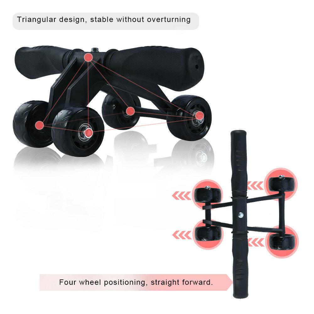 Best Ab Machine for Home - AB Roller Set 6 in 1 Fitness Kit, Resistance Band, Jump Rope Set Exercise & Fitness - Tophatter Daily Deals