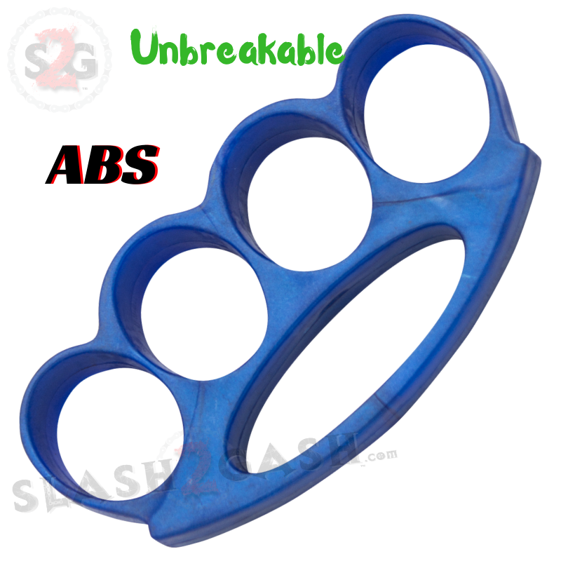 ABS Plastic Knuckles Unbreakable Lexan Paperweight Fat Boy Blue Belt Buckle - Tophatter Daily Deals