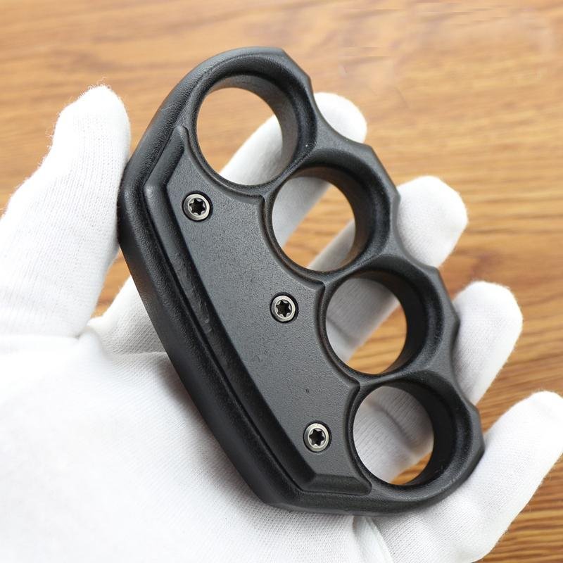 Stainless Steel Knuckle Duster Paperweight Brass Knuckles - Tophatter Daily Deals