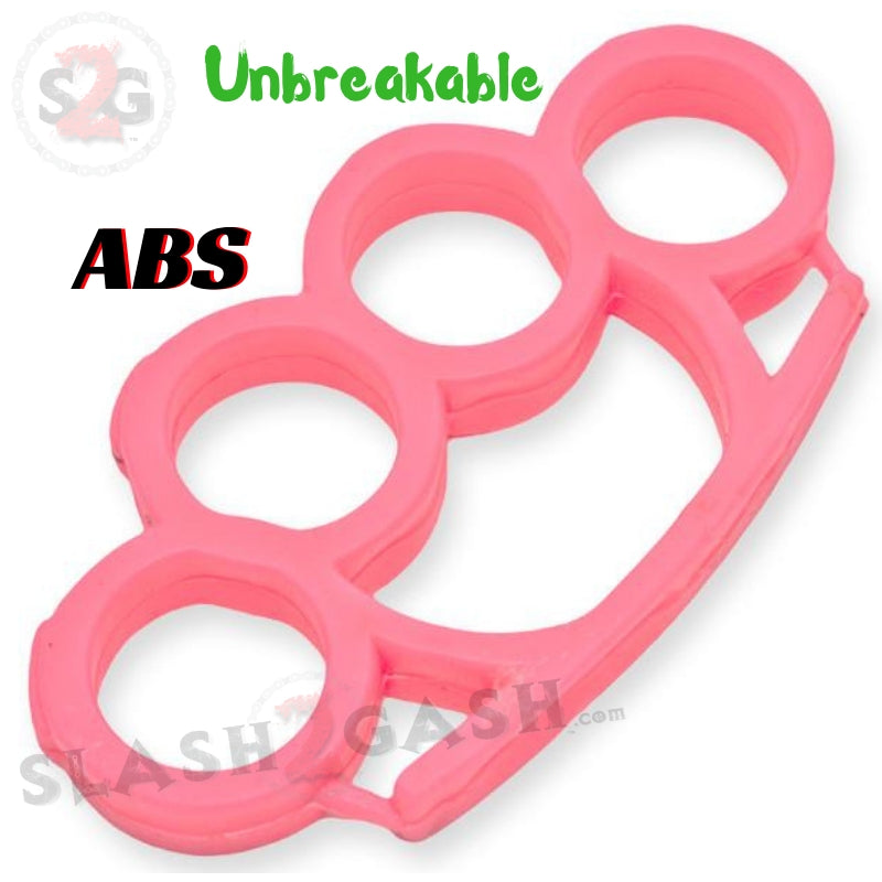 ABS Plastic Knuckles Unbreakable Lexan Paperweight - Pink Belt Buckle - Tophatter Daily Deals