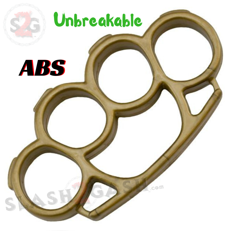 ABS Plastic Knuckles Unbreakable Lexan Paperweight - Gold Belt Buckle - Tophatter Daily Deals