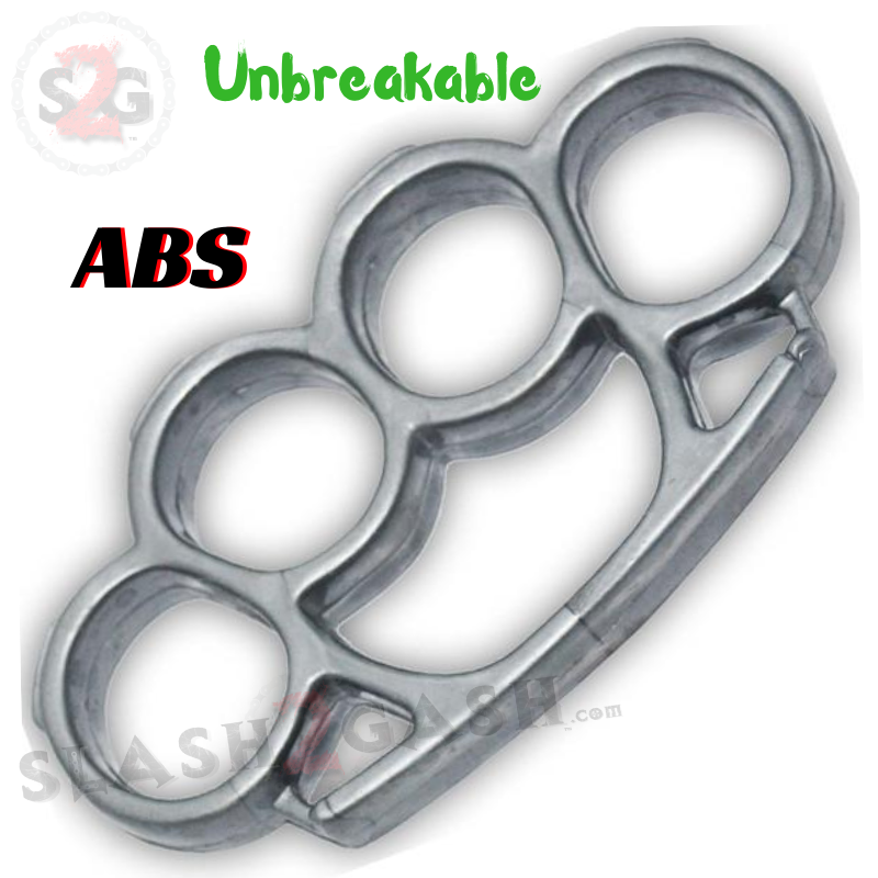 ABS Plastic Knuckles Unbreakable Lexan Paperweight - Silver Belt Buckle - Tophatter Daily Deals
