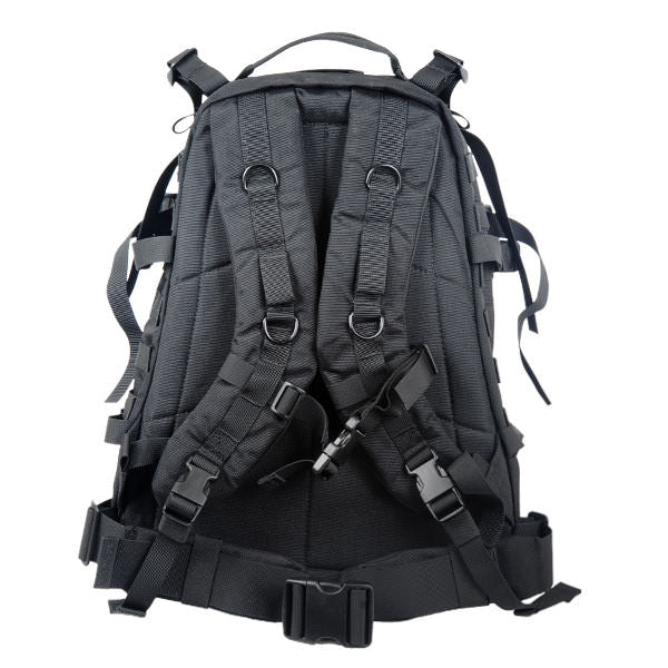 Large 600D Polyester 3D Outdoor Backpack Black Collectible Weapons - Tophatter Daily Deals