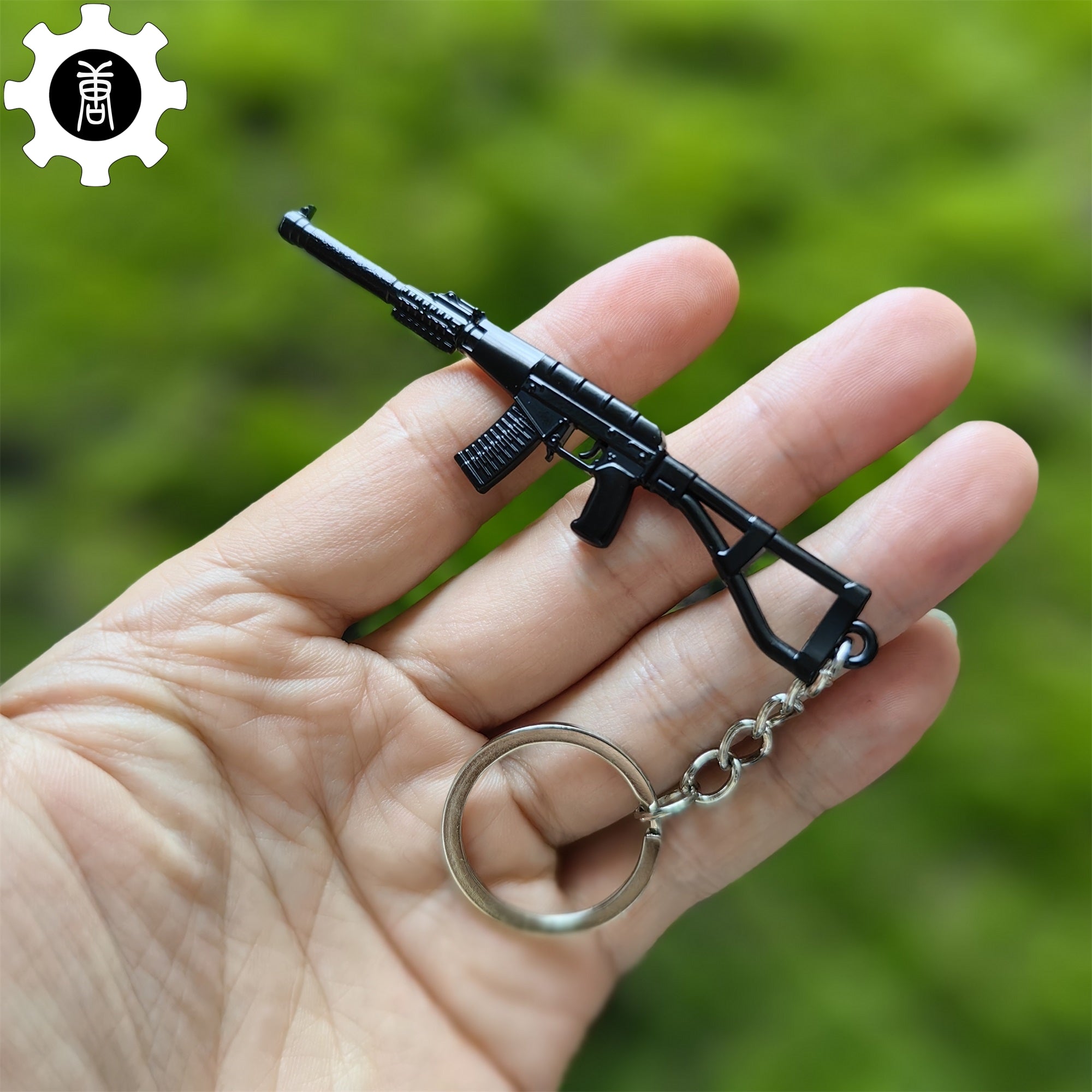 Mini AC-VAL Assault Rifle Model Metal Keychain - Tophatter Daily Deals