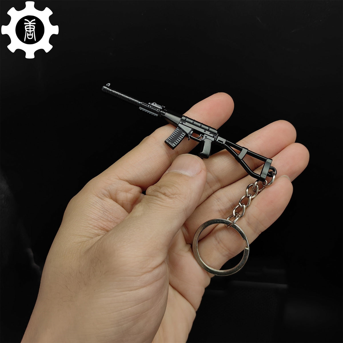 Mini AC-VAL Assault Rifle Model Metal Keychain - Tophatter Daily Deals