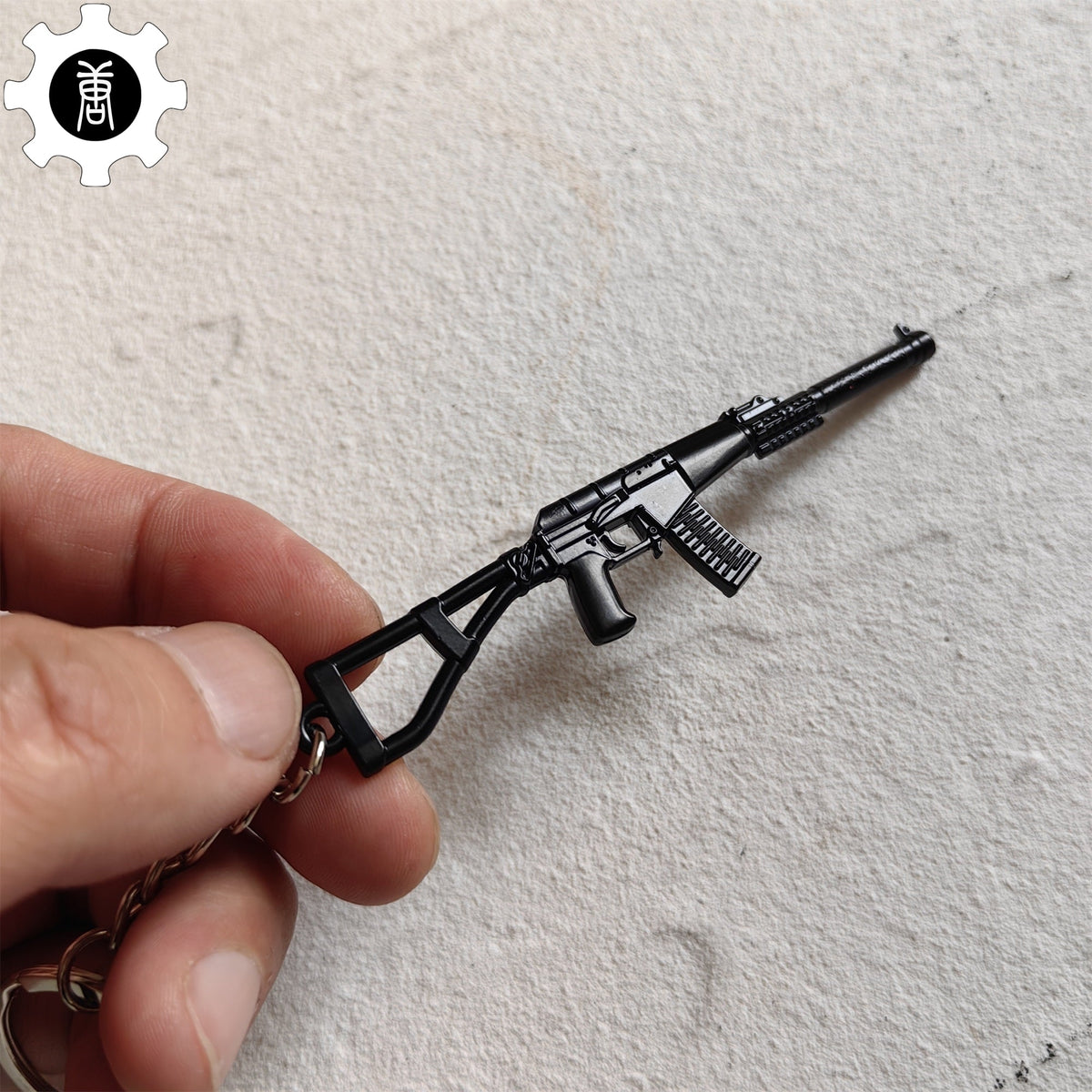 Mini AC-VAL Assault Rifle Model Metal Keychain - Tophatter Daily Deals