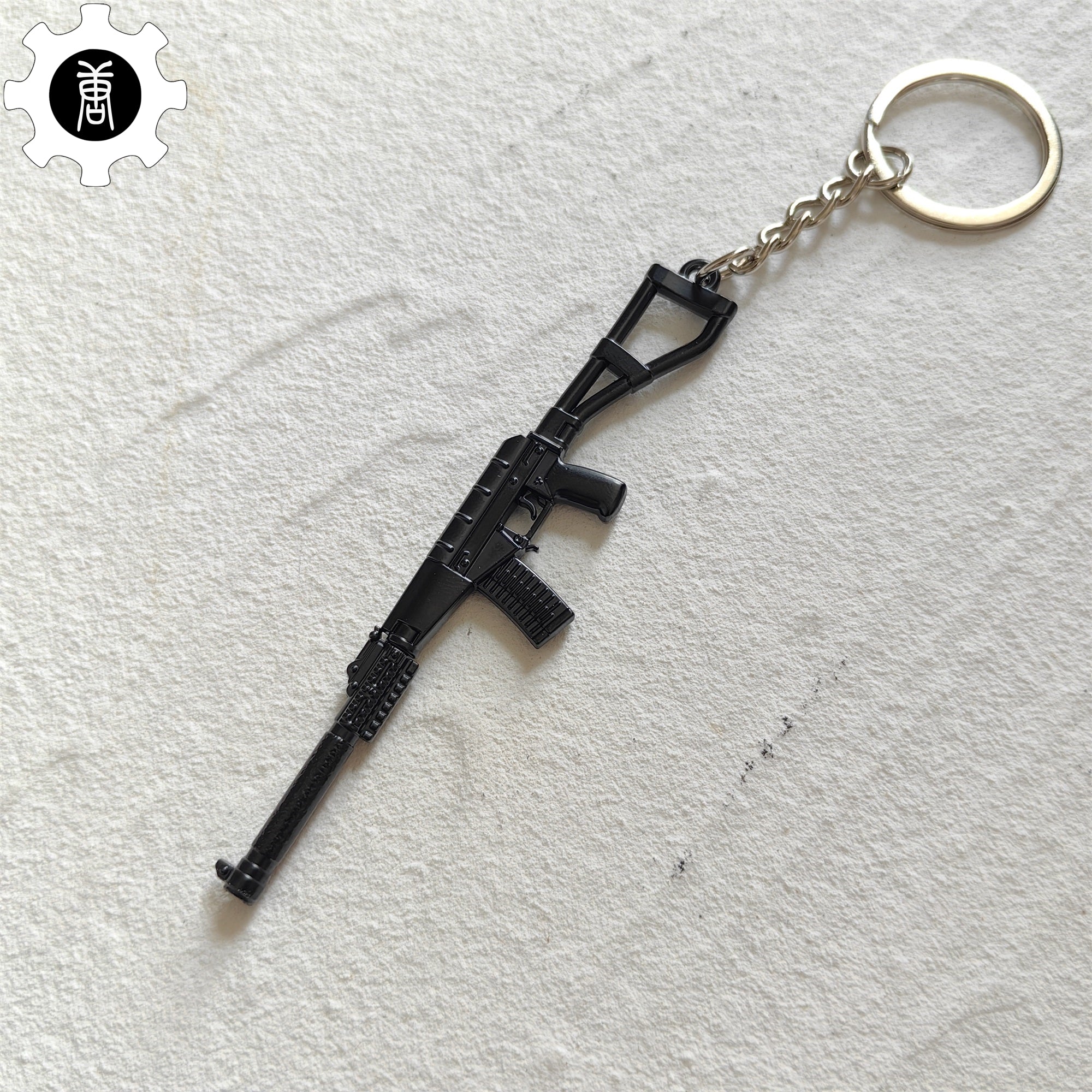 Mini AC-VAL Assault Rifle Model Metal Keychain - Tophatter Daily Deals