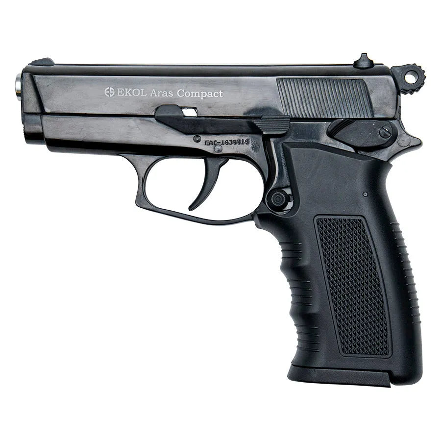 ARAS Compact HP Black - 9MM Blank Firing Replica Gun - Tophatter Daily Deals